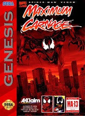 Spiderman Maximum Carnage [Cardboard Box] - Complete - Sega Genesis
