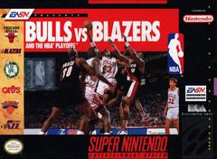 Bulls Vs Blazers and the NBA Playoffs - Loose - Super Nintendo