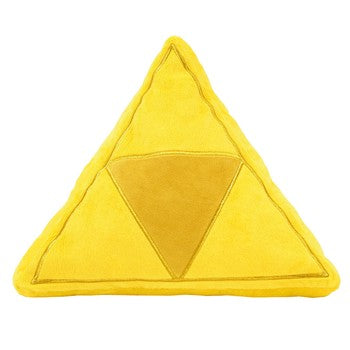 The Legend of Zelda Tri-Force Cushion Plush, 13.5"  Fair Game Video Games